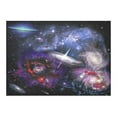 thumbnail image 2 of BSDHOME Outer Space Galaxy Planet Nebula Cotton Linen Tablecloth 60x84 Inches, Colorful Space Landscape Table Cloth Cover for Christmas Holiday Party Home Decor, 2 of 5