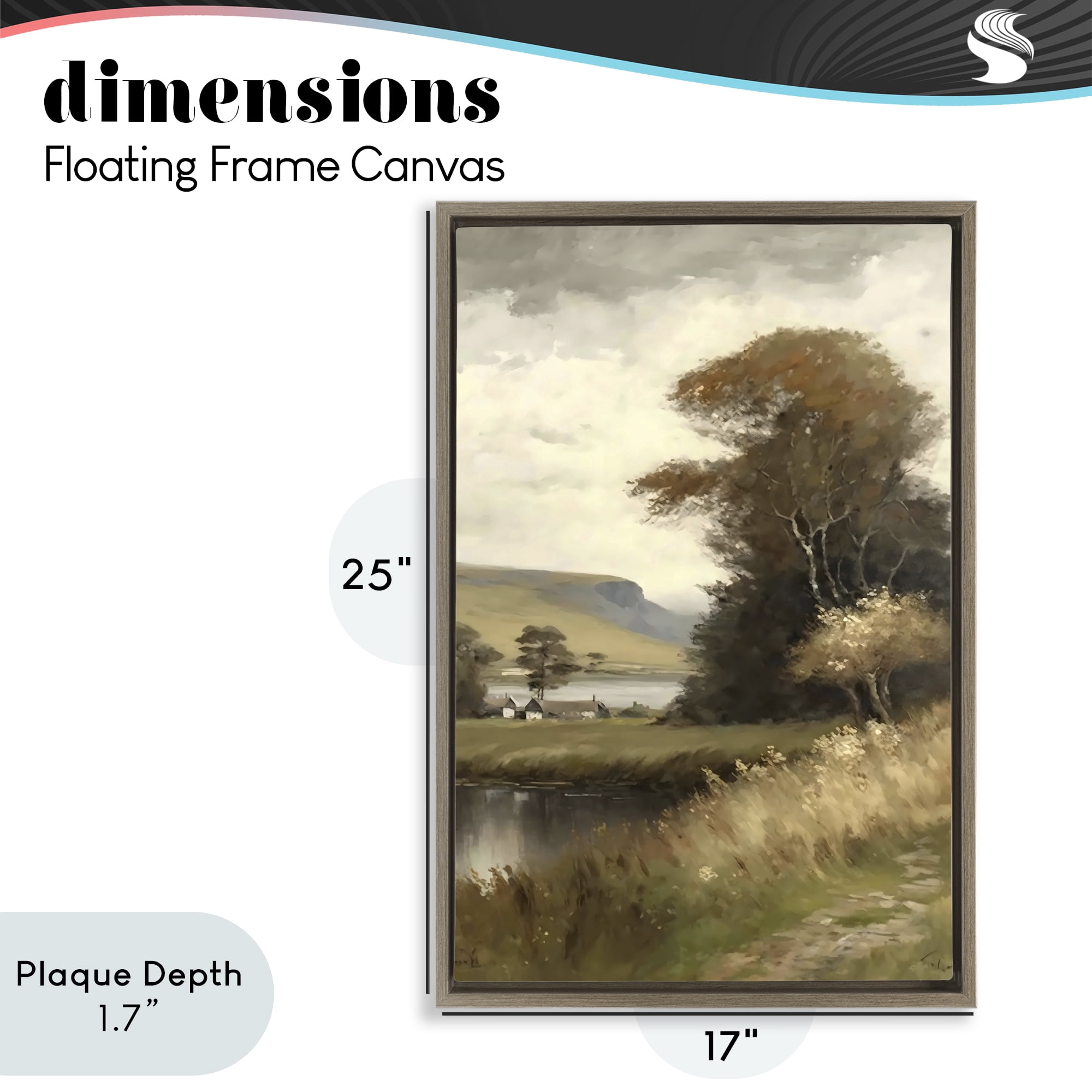 Stupell Industries House By The Water Retreat Brown Framed Floater Canvas Wall Art, design by Creative Studio