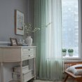 thumbnail image 2 of Rod Pocket Window Treatment Vintage Rustic Farmhouse Drapes for Living Bedroom, 1 Panel 59" W x 84" L, Green, 2 of 5