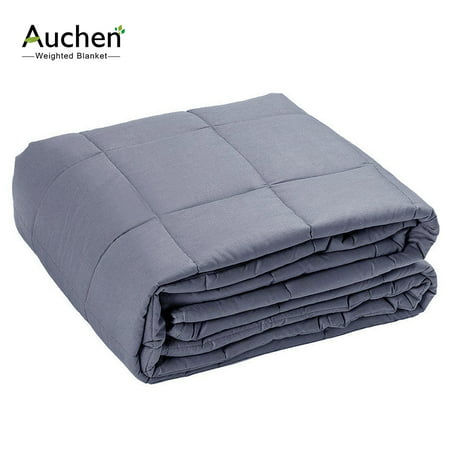Auchen Weighted Blanket 3.0 | Best Heavy Adult Weighted Blankets 15 Pound | Great for Insomnia, Autism, ADHD, Stress and Anxiety Relief | 15 lbs, 48