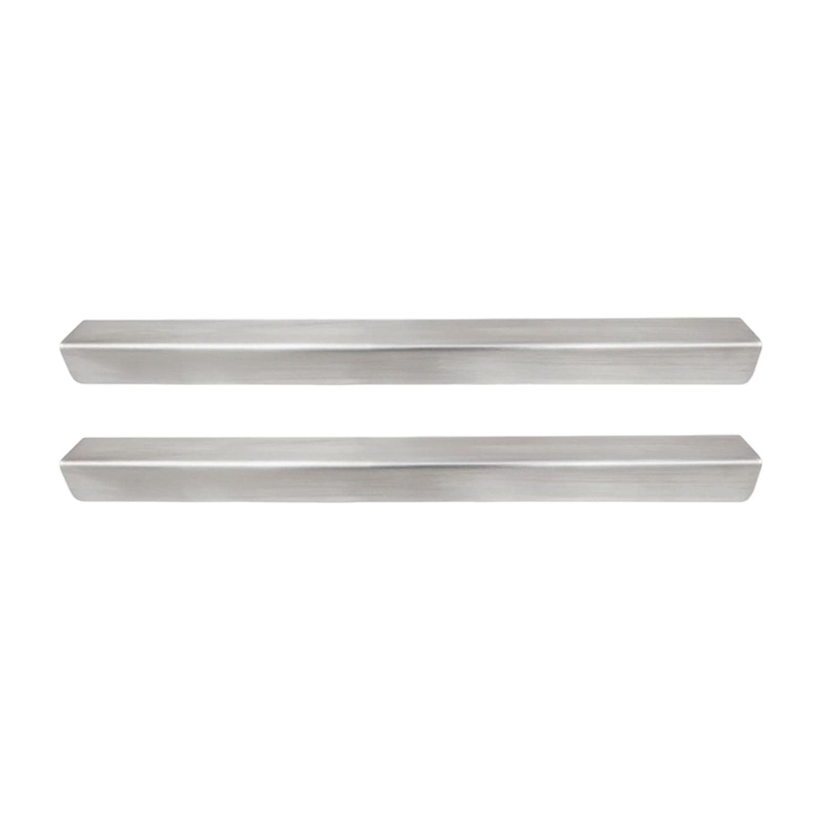 2 Pcs Slip on Edge Guard Cabinet Door Protectors Stainless Steel Construction for Home Office Baby Proofing