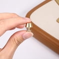 thumbnail image 5 of 10 Piezas de Patas para Bolsos, con Tachuelas Redondas de Latón Dorado de 1/2 Pulgada, con Destornillador y Abridor de Agujeros., 5 of 5