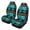 Aztec Turquoise Print, variant on Uorisanigo Car Front Seat Covers, 2PCS Aztec Turquoise Print Bucket Auto Front Seat Protectors, Premium Coral Fleece Cloth for Ultimate Comfort & Protection, Universal for SUVs, Trucks, Cars