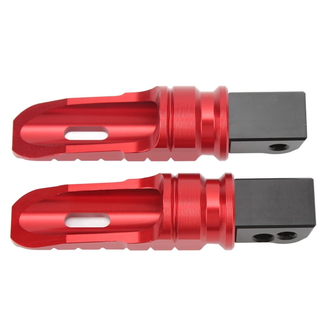 Estriberas Para Pasajeros De Motocicletas, Estriberas Para Motocicletas Con Superficie Anodizada Trasera Para Motocicletas ANGGREK Rojo
