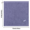 thumbnail image 7 of REGALWOVEN Lavender Cotton Pattern Washcloths Highly Absorbent Low Linting Face Towel Dark Purple 6, 7 of 7
