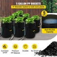 thumbnail image 4 of DWC Hydroponic System, 8 Buckets 5 Gal Deep Water Culture Kit with Air Pump & Stones, Indoor/Outdoor Plant Growing, 4 of 11