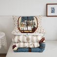 thumbnail image 5 of Manfei Christmas Bright Snowman Twin Comforter Sets,Country Gift Bedding Set,Xmas Reversible,2-Piece,1 Comforter and 1 Pillowcase, 5 of 7