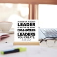 thumbnail image 3 of Office Leadership Signs a Sign of a Good Leader Is Not How Many Followers You Acrylic Desk Plaque Sign Office Decoration 4x4 Inch, 3 of 6