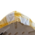thumbnail image 6 of Waverly Inspirations Rectangular Elastic Fitted Table Cover Waterproof Vinyl Tablecloth With Flannel Backing, 6Ft Table, 72" x 30", Gingham Yellow, 4 PK, 6 of 6