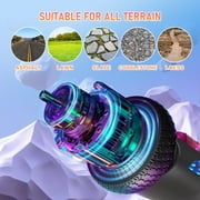 SISIGAD All-Terrain Hoverboard, 6.5 In. Self Balancing Flash Wheel Electric Scooter with Bluetooth Speaker and LED Lights