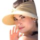 thumbnail image 3 of Sombrero para el Sol para Mujer, ala Ancha, protección UV, Sombrero de Playa Plegable, Secado rápido, protección Solar, Sombrero para Deportes de Playa, Beige, 3 of 4