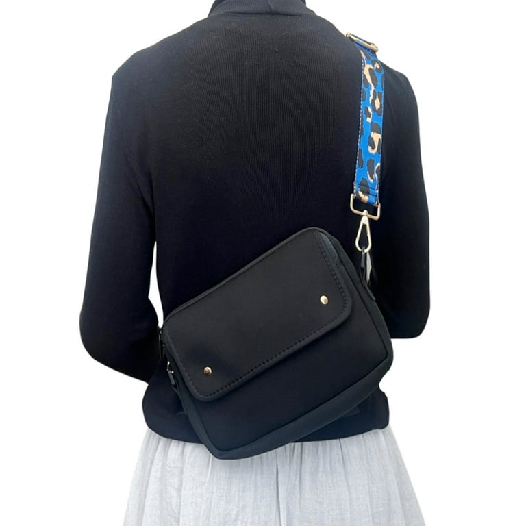 Wrapables Wide Adjustable Crossbody Handbag Strap, Women's Replacement Bag  Strap for Purses, Pink Zebra Print 