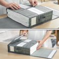 thumbnail image 3 of Foldable Bedding Organizer Linen Fabric Storage Bins For Bed Sheets Duvet Covers, 3 of 5