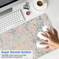 thumbnail image 4 of Long Mouse Pads for Desk,Pink Floral Pattern Desk Mats on Top Of Desks, Desk Mouse Pad Extra Large with 3mm Non-Slip Base and Stitched Edge for Gaming,Office,Work,Home 31.5"x15.7", 4 of 6