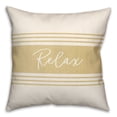 thumbnail image 2 of Creative Products Relax Linen Yellow 20 x 20 Indoor / Outdoor Pillow, 2 of 3