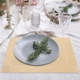 thumbnail image 6 of RUNROTOO 4Pcs Heat Resistant PVC Table Mat for Dining Table Golden Color Modern Practical, 6 of 8