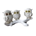 thumbnail image 4 of Baoblaze Owl Figurine Creative Cute Ornament Animal Sculpture for Desk Bedroom Office 17x7x9.5cm, 4 of 8
