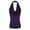 Purple, variant on Women Summer Tops Women Sexy Drape Cowl Neck Tank Blouse Backless Sleeveless Vest Tops Cute Back for Camisole for plus Size 2x under Cardigan Shirt Crop Sports Top Pack Crop Swim Purple XL