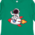 thumbnail image 4 of Inktastic Rocket Ship Astronaut Boys Long Sleeve Toddler T-Shirt, 4 of 5