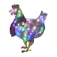thumbnail image 5 of Toystoory Luces decorativas, práctica luz de Navidad brillante, bonita estatua encantadora, escultura de jardín, adornos de pollo, patio, Kits de decoración para fiestas, 5 of 6