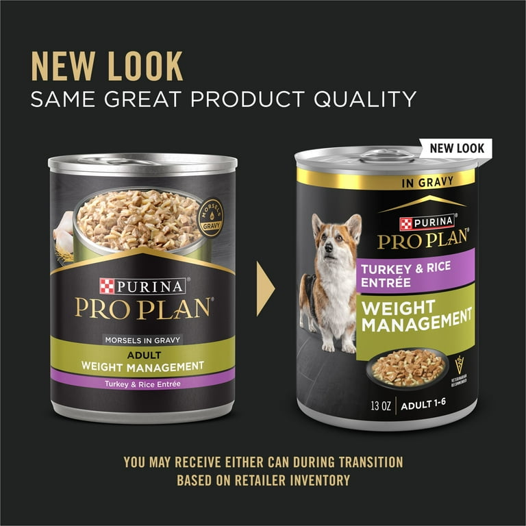 Purina Pro Plan Weight Management Wet Dog Food Turkey and Rice Entree in Gravy Walmart