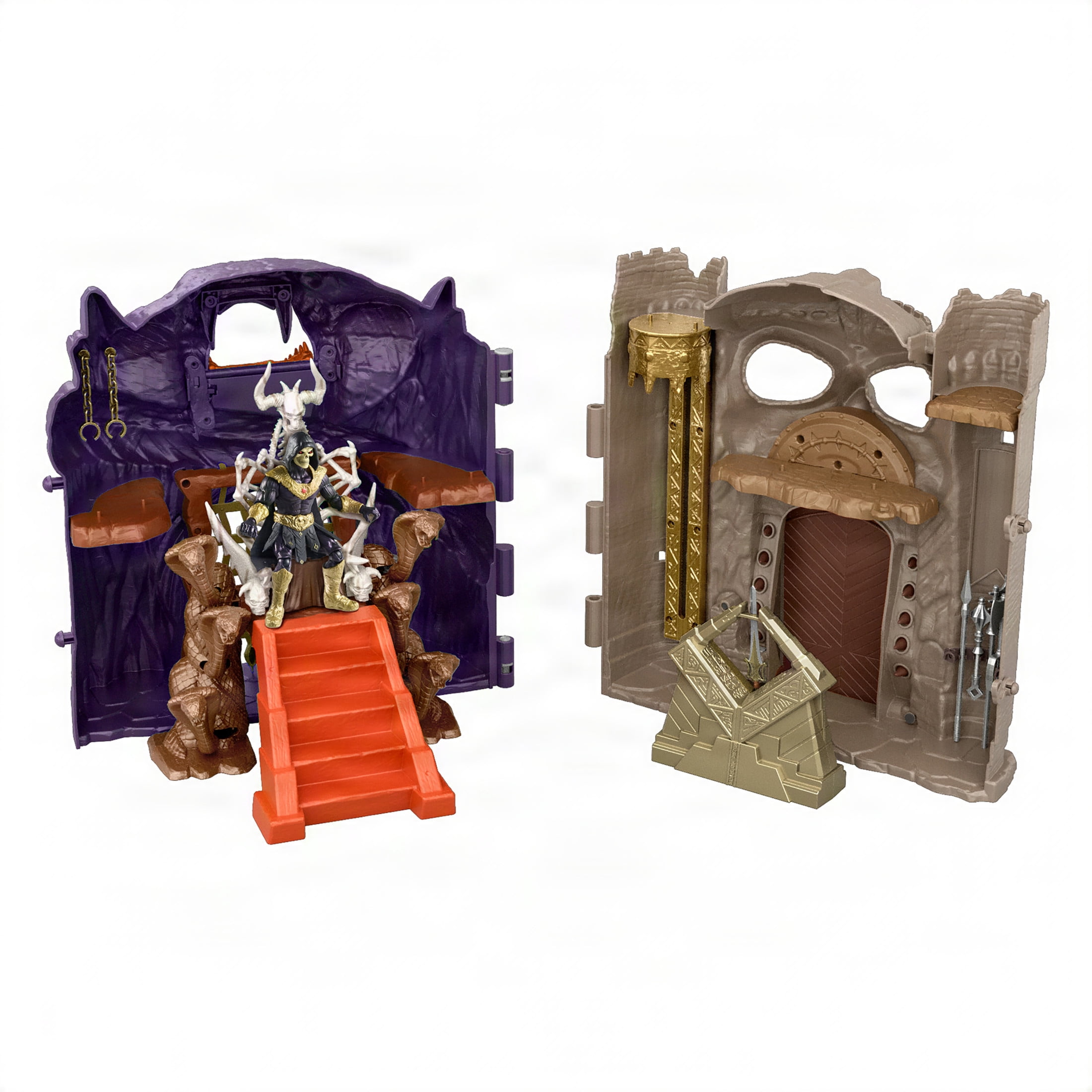 Masters of the Universe Battle for Eternia Playset, Castle Grayskull, Snake Mountain & Skeletor