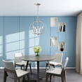 thumbnail image 2 of Livex Lighting Milania Convertible Ceiling Mount in Brushed Nickel, 2 of 16