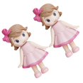 thumbnail image 2 of 2pcs Lovely Little Girl Figurine Little Girl Statue Girl Figurine Ornament, 2 of 4
