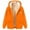 Orange, variant on Christian Jacket for Women Winter Warm Heavyweight Long Sleeve Zip Up Hooded Sweatshirt with Pockets Coat Outerwear