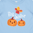 thumbnail image 4 of Inktastic Big Sister Pumpkins with Fall Leaves Girls Baby T-Shirt, 4 of 5