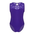 thumbnail image 5 of Alvivi Kids Girls Ballet Dance Leotard Lace Splice Cutout Back Gymnastics Jumpsuit 2-14, 5 of 7