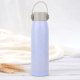 thumbnail image 2 of Botella de agua estilo veraniego de cristal portátil con tapa, botella deportiva (Beige), 2 of 8