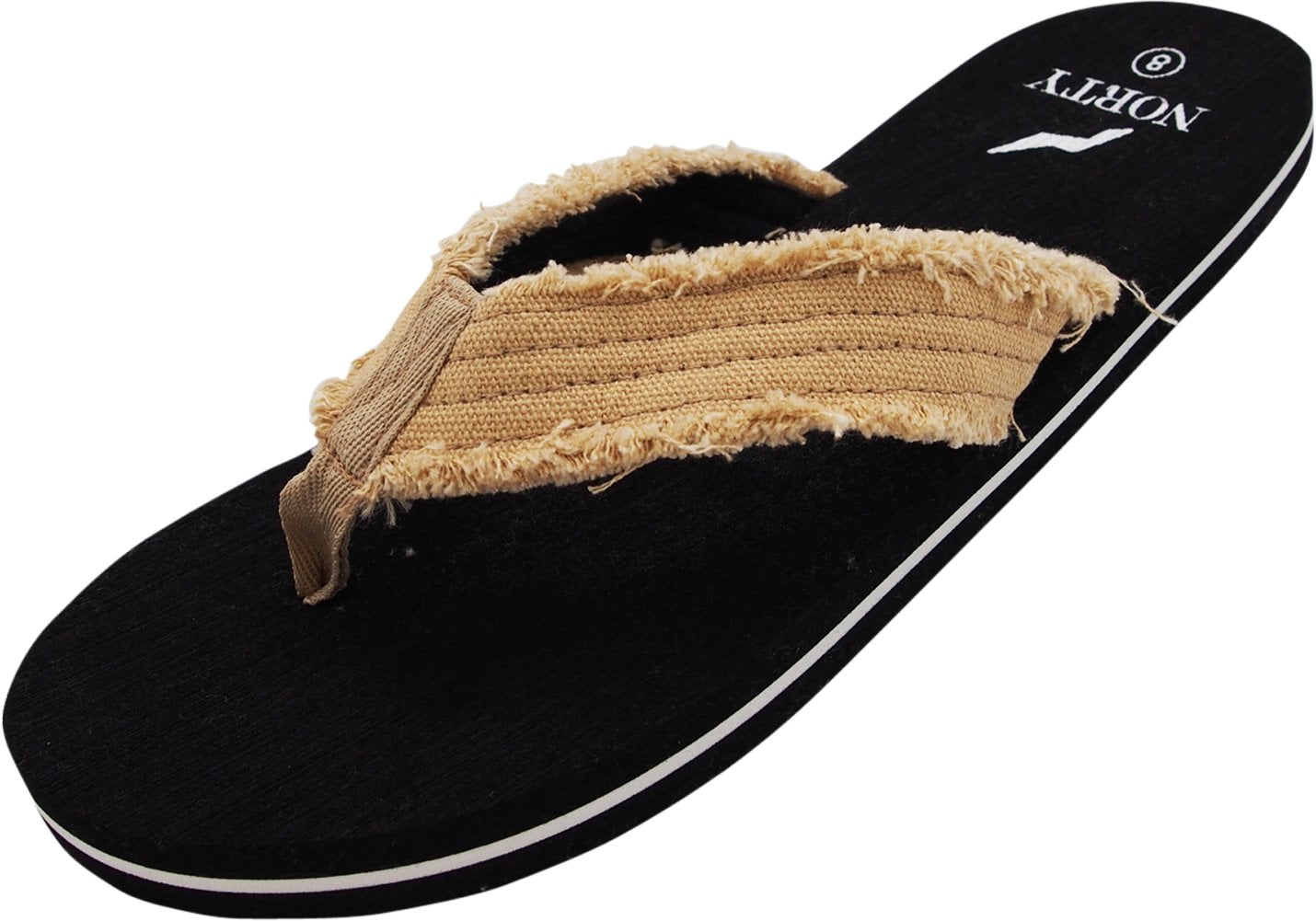 Norty Norty Young Mens Lightweight Thong Flip Flop Sandal For