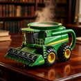 thumbnail image 3 of Taza de café con tractor artesanal de 325 ml con forma de semirremolque. Tazas vintage con equipo agrícola. Regalo creativo para amantes de la granja y los camiones., 3 of 8
