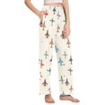 thumbnail image 2 of FORMRS Women's Pajama Pants with Pockets Soft Comfy Loungewear Sleep Bottom, Sizes S-2XL, Beige Cartoon Planes Pattern, 2 of 8