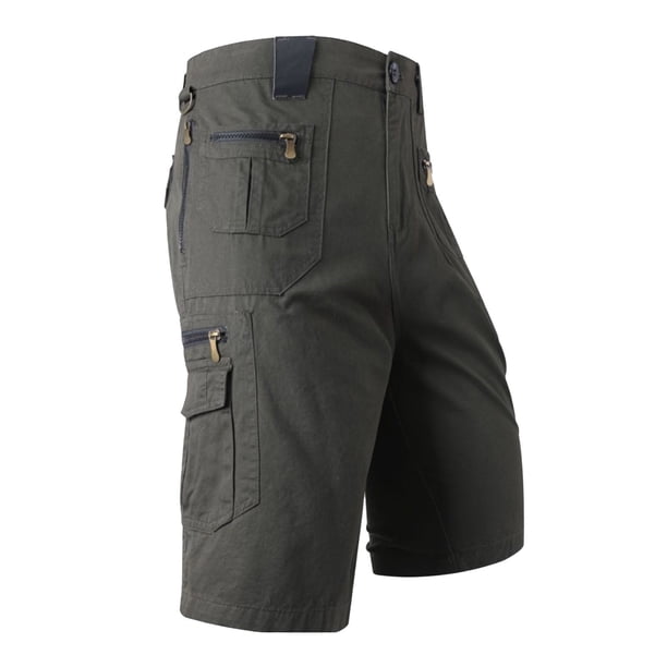 WILLBEST Pantalones Cortos para Hombre, Pantalones Cortos Holgados de Pierna Recta para Verano, Tallas Grandes, Tendencia Informal, Pantalones Medianos, Pantalones Cortos Cargo con Bolsa