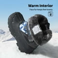 thumbnail image 5 of DREAM PAIRS Mid Calf Waterproof Winter Snow Boots Kamick for Big Kid Boys & Girls. color Navy, size 10., 5 of 6