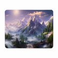 thumbnail image 1 of Mouse Pad Mountain, Square Computer Mouse Pads with Design, Washable Mouse Mat with , Office Home Non-Slip Rubber Base Mousepad, Natural Landscape, 1 of 4