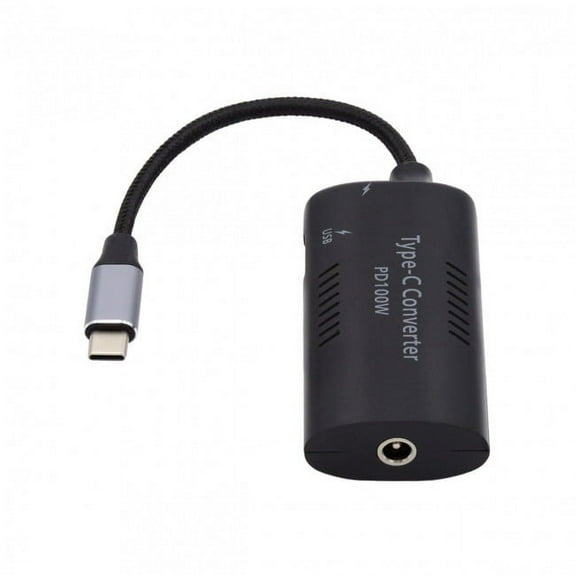 FVH DC Power 5.5x2.5mm 5.5x2.1mm Input to 100W Dual Type C USB-C and Type-A Output PD Emulator Trigger Charge Cable