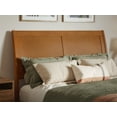 thumbnail image 5 of AFI Valencia Full Solid Wood Low Profile Sleigh Platform Bed, Light Toffee, 5 of 12