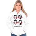 thumbnail image 3 of Betty Boop What Would She Hearts Zip Hoodie Sweatshirt Women Brisco Brands M, 3 of 6