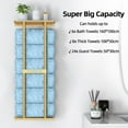 thumbnail image 2 of Bathroom Towel Storage Rack for Bathroom, 30 inch Towel Racks Wall Mounted with Shelf Can Holds 6 Large Towels, Wall Towel Rack for Rolled Towels, Gold, 2 of 10