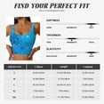 thumbnail image 5 of Gukieu Winter With Snowflakes Print Women's Sports Vest, Low-neck U-shaped Removable Pad Sports Bra for Yoga, Exercise, Dance-X-Large, 5 of 8