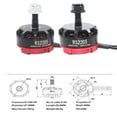 thumbnail image 3 of RC RS2205 2205 2300KV Brushless Motor for 2-6S 20A/30A/40A ESC FPV RC QAV250 X210 Racing Drone Multicopter(CW), 3 of 6