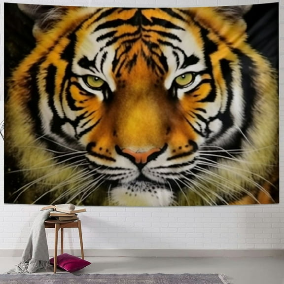 BCIIG Tiger Stripes Tapestry Wall Hanging Unique Style Graphic Tapestries Home Wall Decor Art for Living Room Bedroom Apartment Farmhouse Dorm 40x30inch