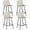 Beige - Set of 4, variant on RTVR 24 inch Counter Height Bar Stools Set of 2 with Back, Beige Tech Cloth Kitchen Barstools