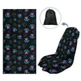 thumbnail image 5 of Garronmavis Blue Paw Multi-Use Seat Towel Wrap-On Pocket Design Fast Drying Portable Storage Bag Universal Fit Car Gym Yoga Beach Ready, 5 of 7
