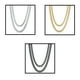 thumbnail image 5 of Guardurnaity Cadenas de eslabones de acero inoxidable simples de 3-5 mm para hombre para mujer Joyería de cadena unisex Ropa, zapatos y accesorios Miscelánea color acero 3 mm x 40 cm, 5 of 6
