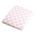 thumbnail image 1 of Kushies Flannel Fitted Bassinet Sheet - Pink Lattice, 1 of 2