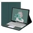 thumbnail image 1 of Touch Keyboard Case for iPad Mini 5th Generation Mini 4 Touchpad Detachable Keyboard with Pencil Holder Round Key Color Slim Smart Cover for Mini 5th Gen, DarkGreen, 1 of 7